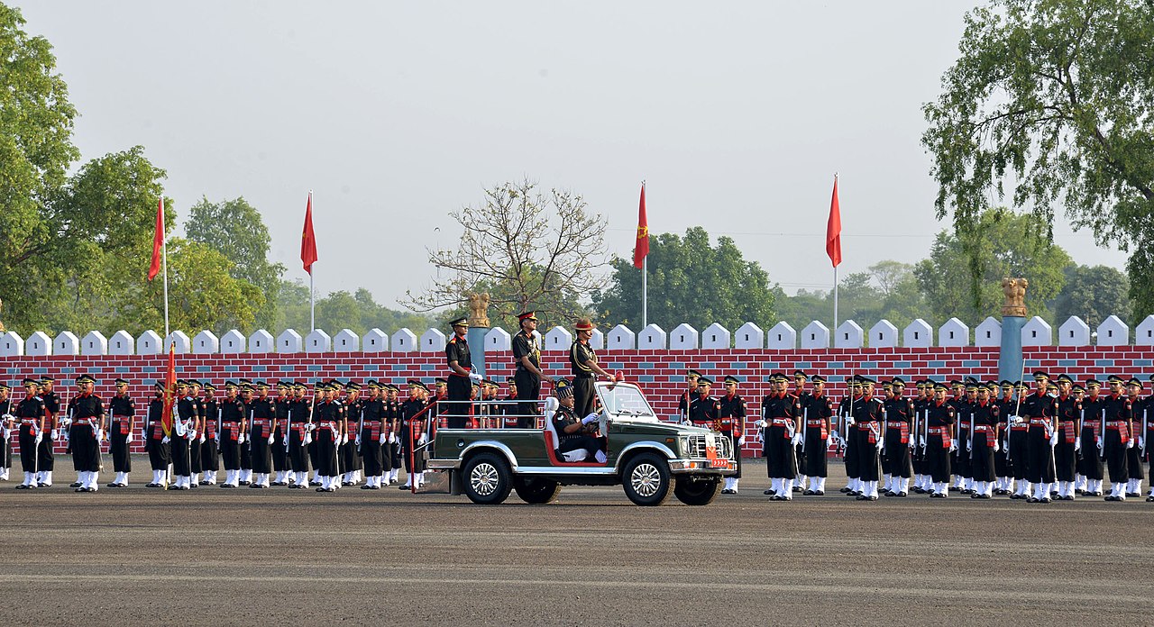 Officer cadets at an Officers Training Academy parade