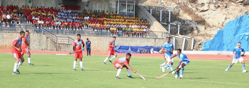 Hockey match between IMA and AFA cadets, Sabhiki Cup 2016